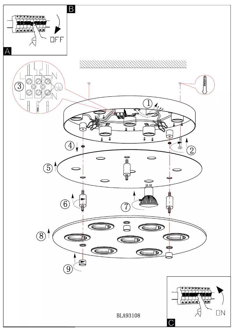 Page 1 of the manual User Manual Eglo Cabo