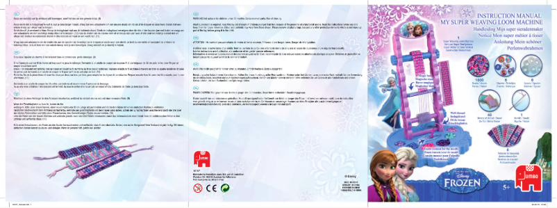 Page 1 of the manual User Manual Jumbo Disney Weaving Machine