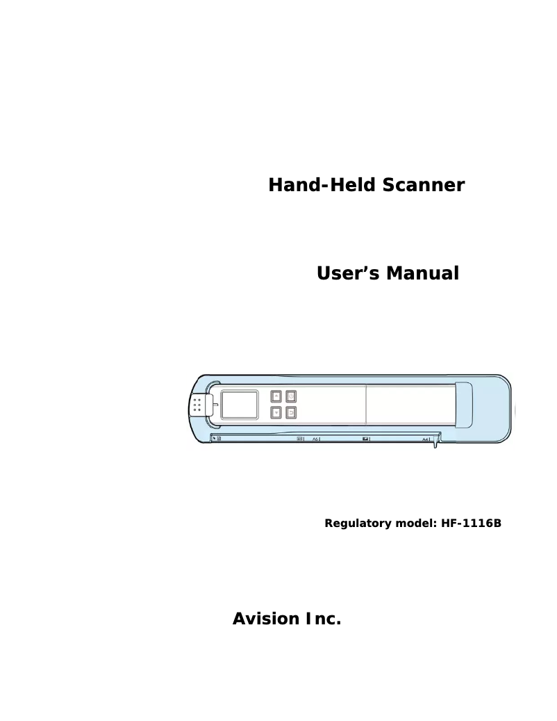 First page image of the manual for MiWand 2 Pro