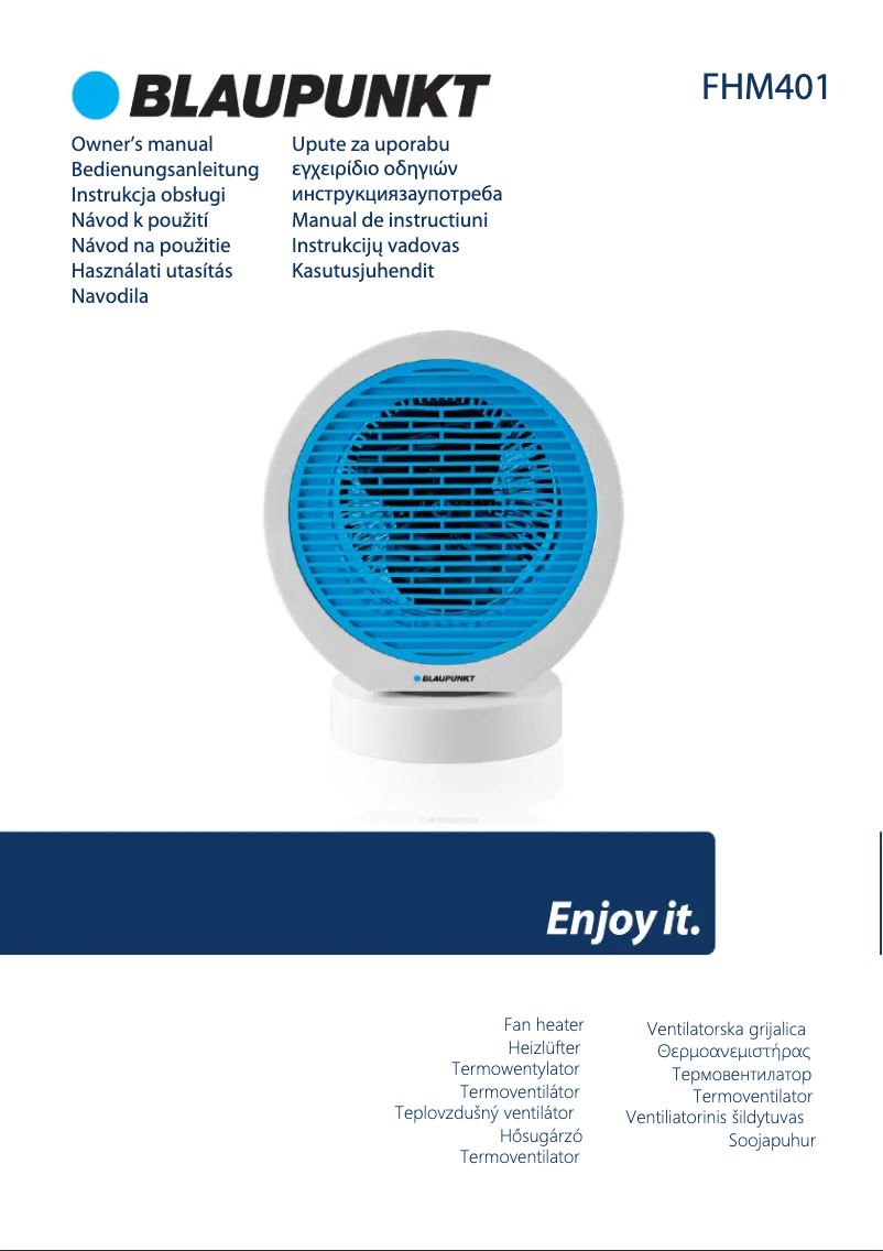 Page 1 of the manual User Manual Blaupunkt FHM401