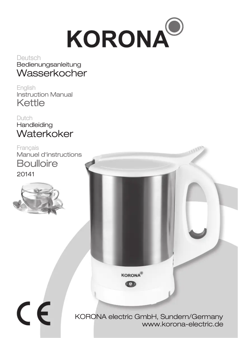 Page 1 of the manual User Manual Korona 20141