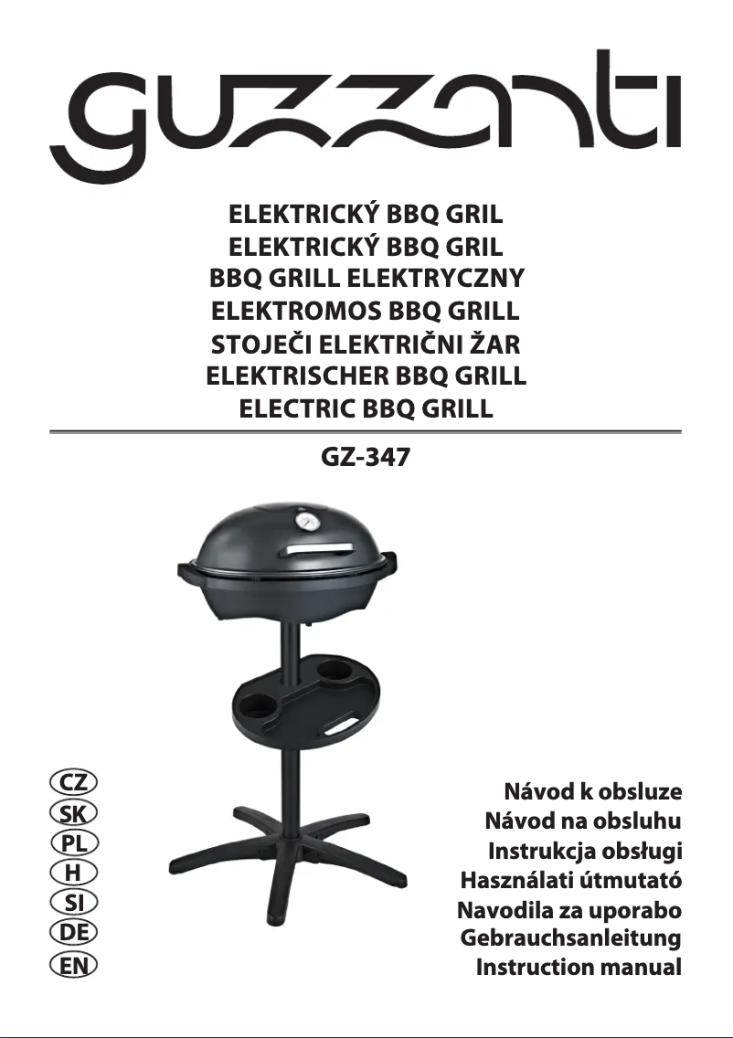 Page 1 de la notice Manuel utilisateur Guzzanti GZ-347