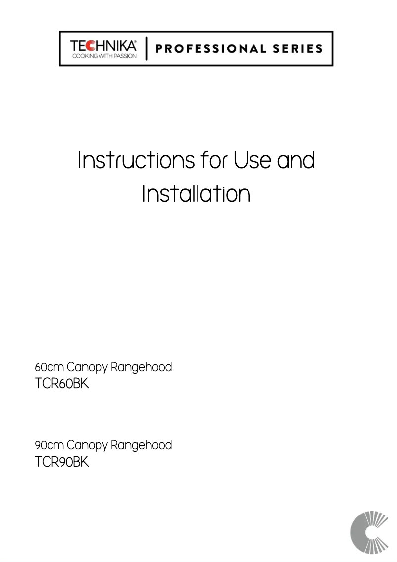 Image de la première page du manuel de l'appareil TCR90BK