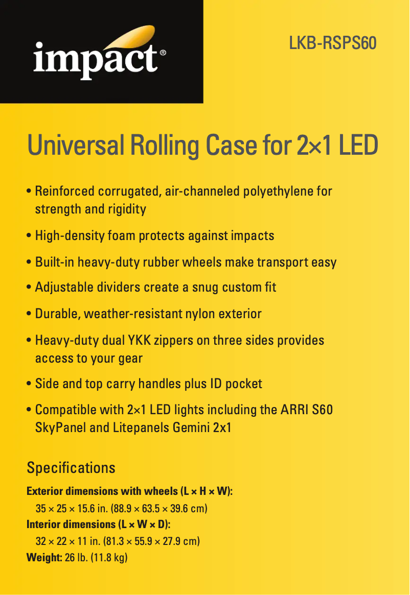 First page image of the manual for LKB-RSPS60