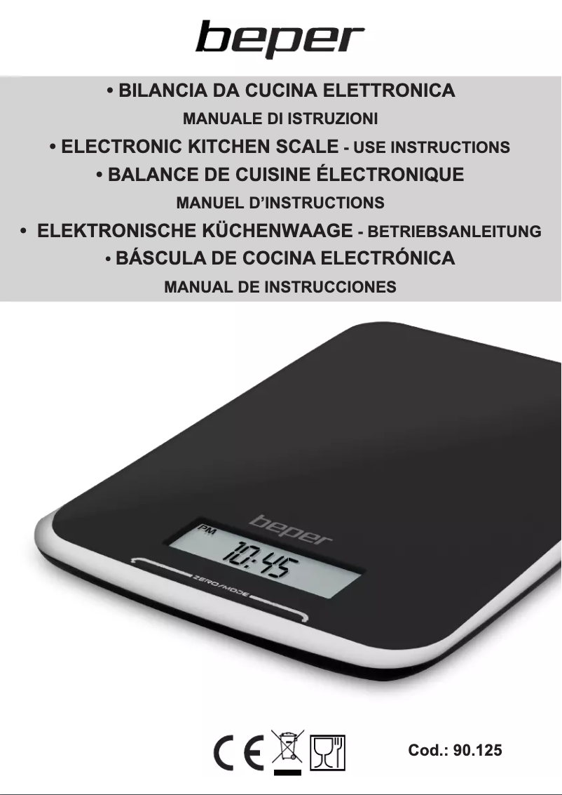 First page image of the manual for 90.125