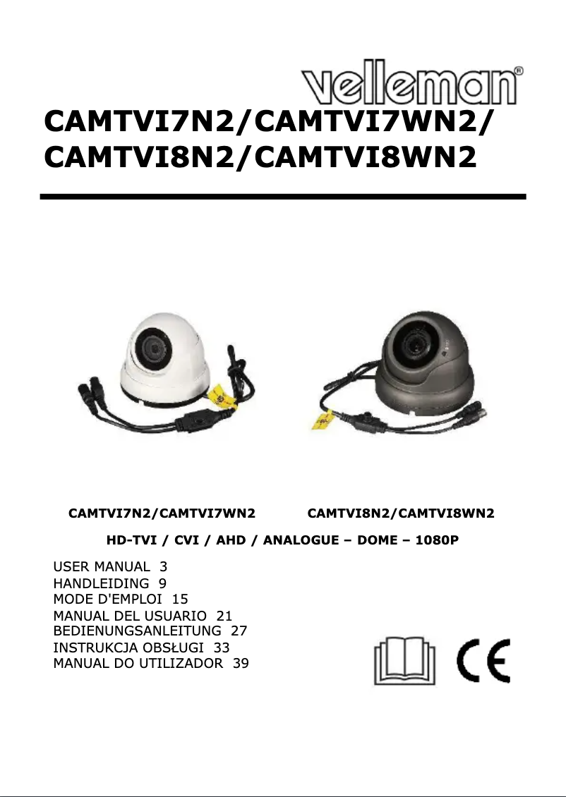 Page 1 of the manual User Manual Velleman CAMTVI7N2