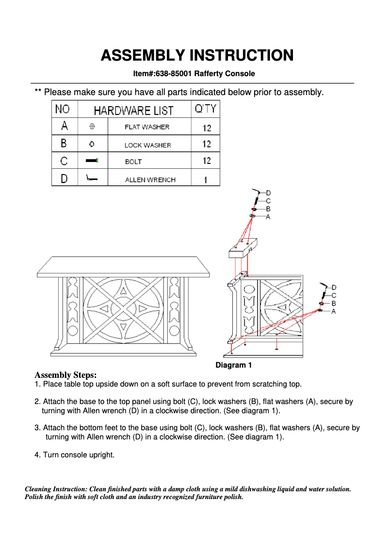 Page 1 of the manual User Manual Hooker 638-85001