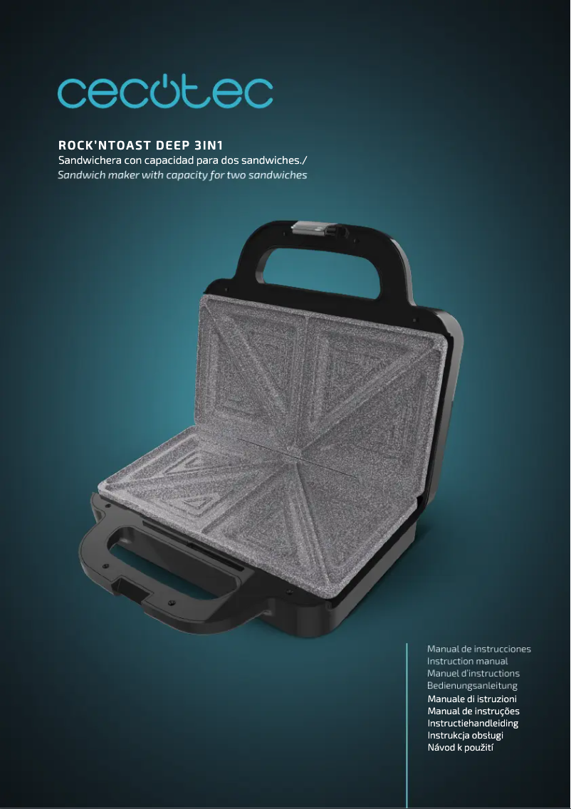 First page image of the manual for Rock'nToast Deep 3in1