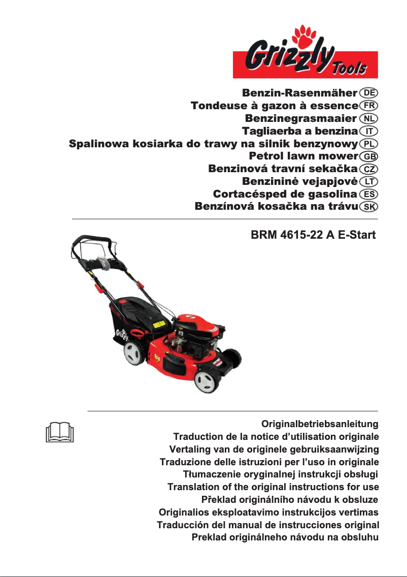First page image of the manual for BRM4615-22A E-Start
