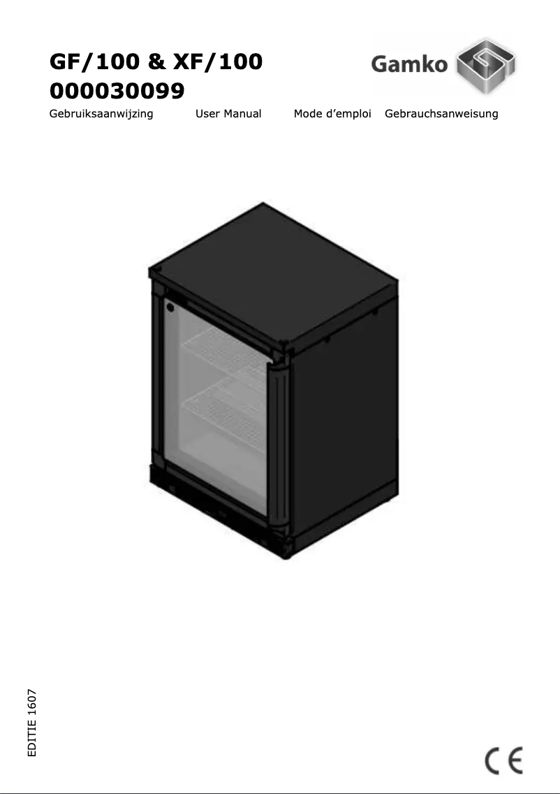 Page 1 of the manual User Manual Gamko GF/100