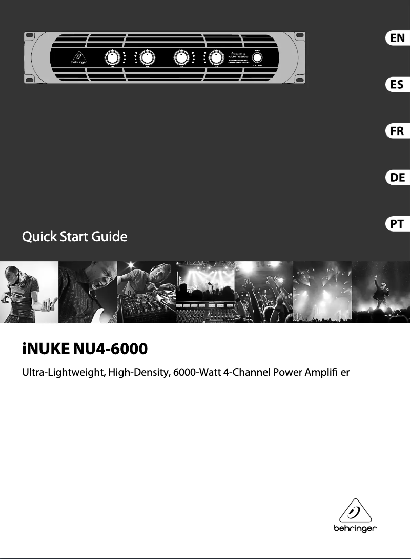 Image de la première page du manuel de l'appareil iNuke NU4-6000