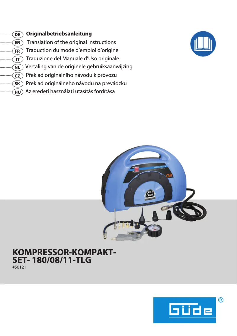 Page 1 of the manual User Manual Güde Airpower 180/08