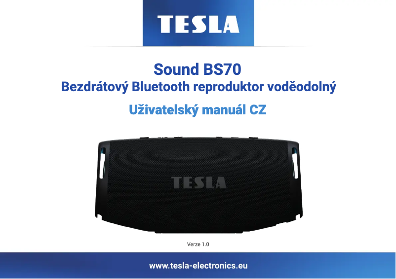 Page 1 de la notice Manuel utilisateur Tesla Sound BS70