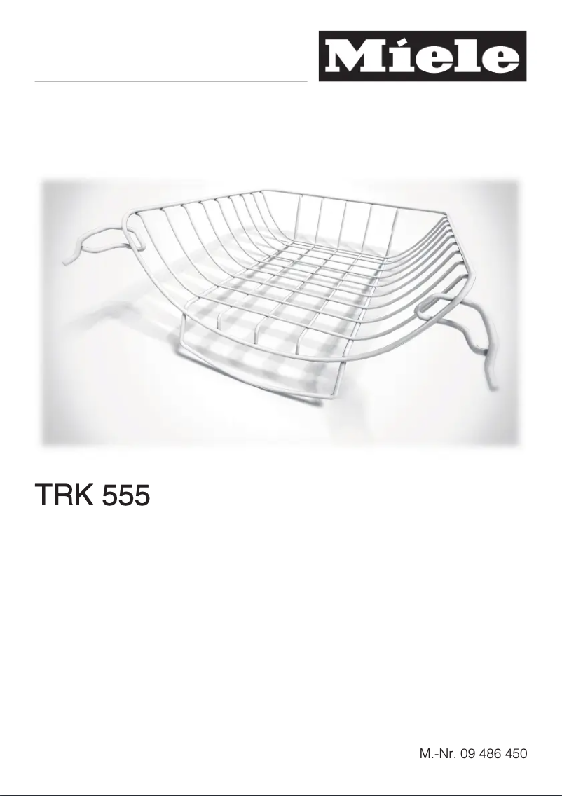 Page 1 of the manual Instruction Manual Miele TRK555