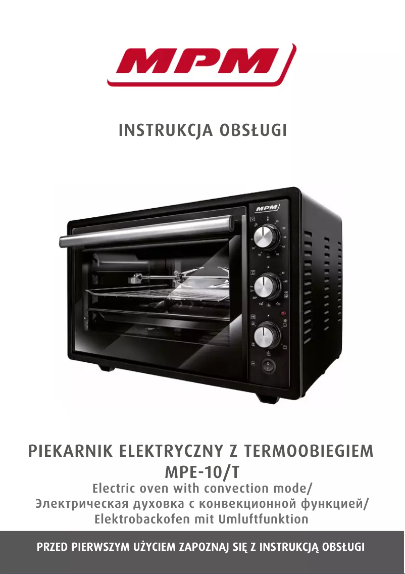 Page 1 of the manual User Manual MPM MPE-10/T