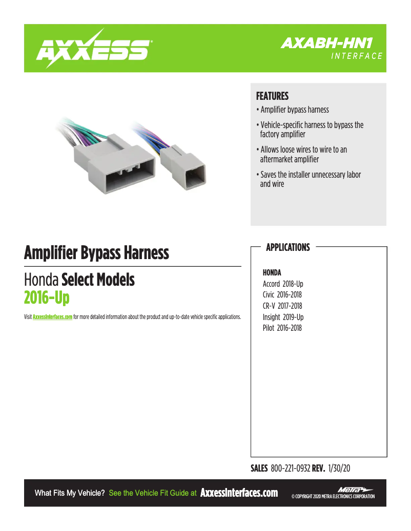 First page image of the manual for AXABH-HN1