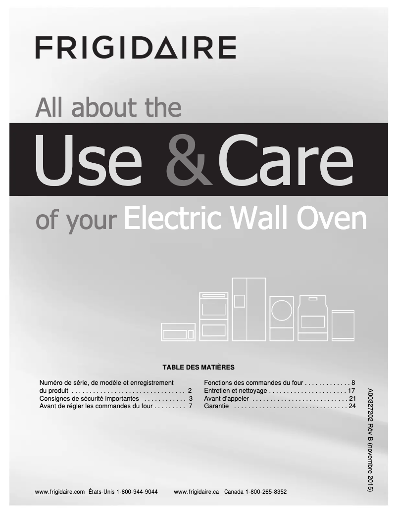 First page image of the manual for FFEW2425QS