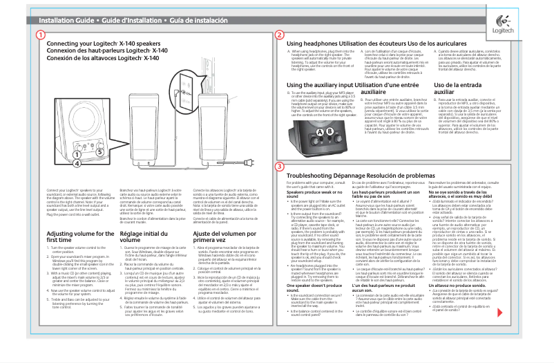First page image of the manual for X-140