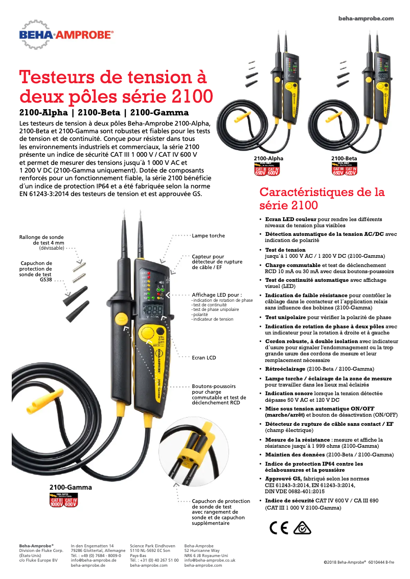 First page image of the manual for 2100-Alpha