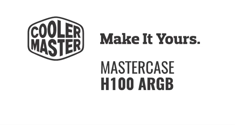 Page 1 of the manual User Manual Cooler Master Mastercase H100