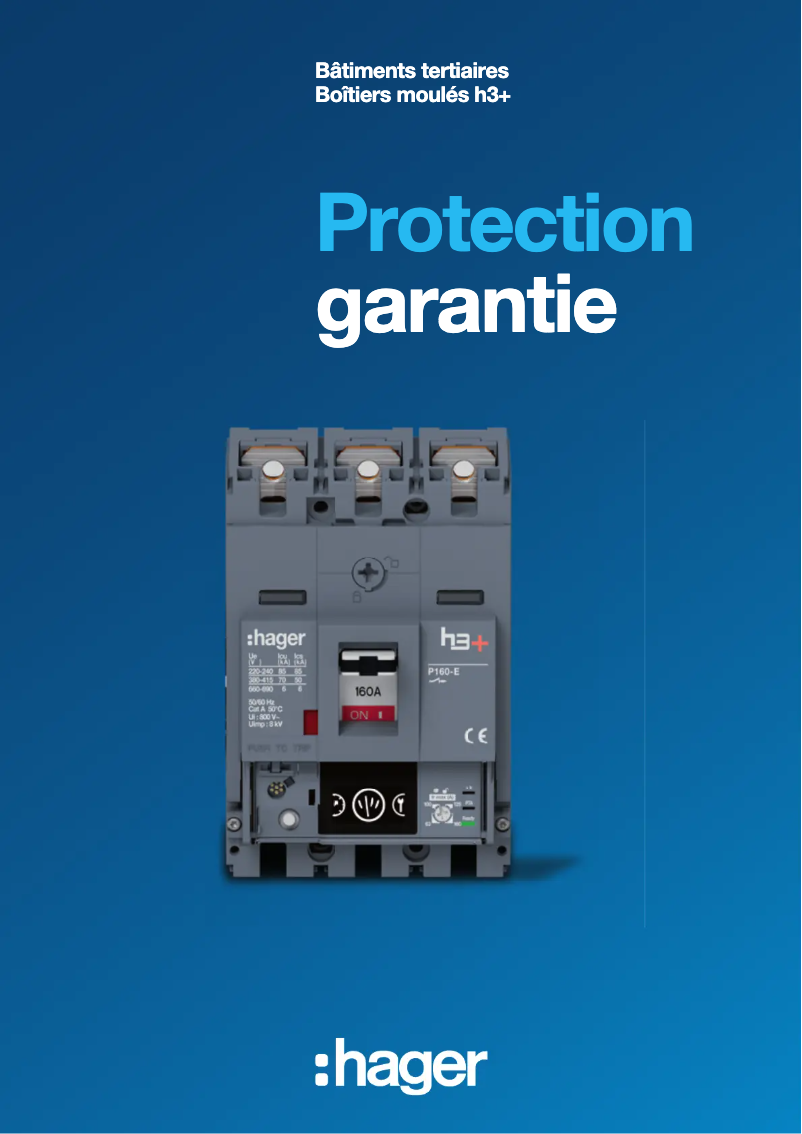 Page 1 of the manual Brochure Hager HTC140H