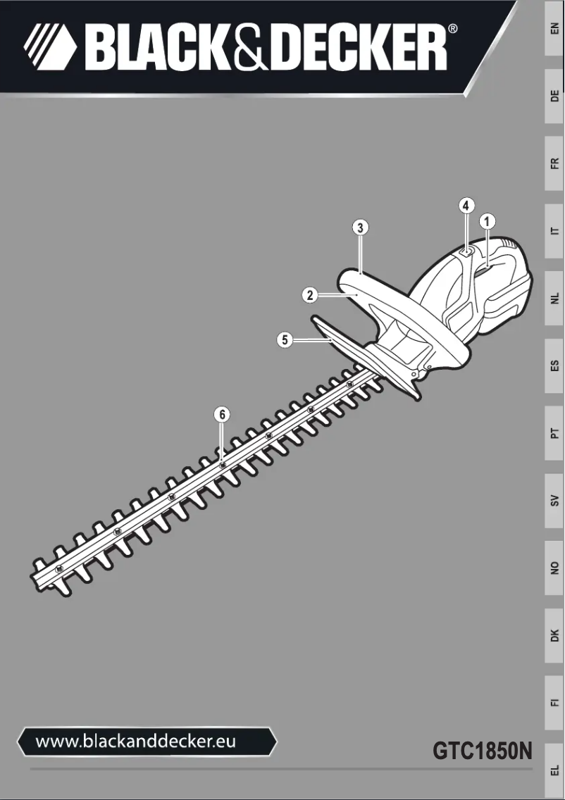 First page image of the manual for GTC1850N