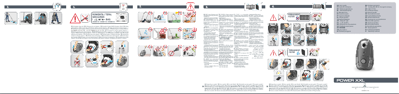 Page 1 of the manual User Manual Tefal Micro Space Cyclonic TW3233