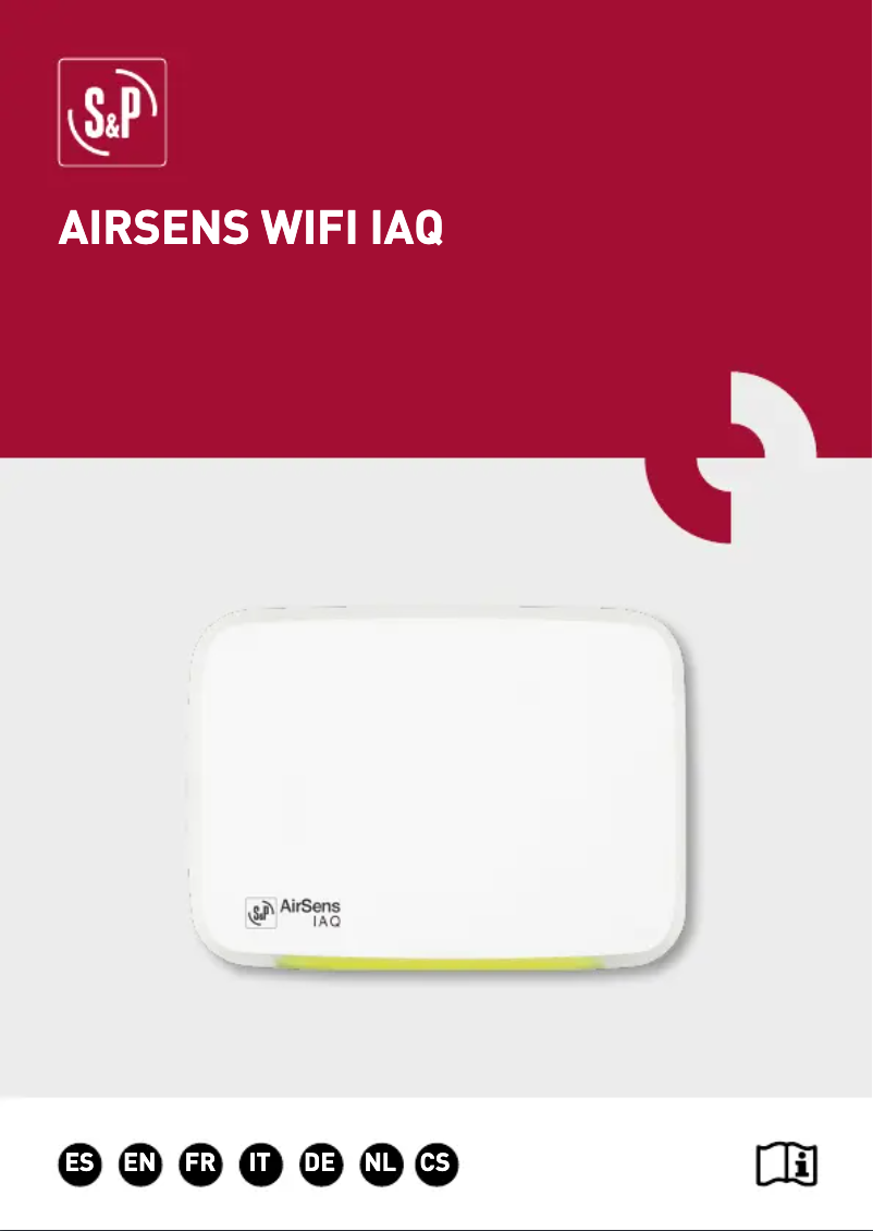 First page image of the manual for AirSens CO2