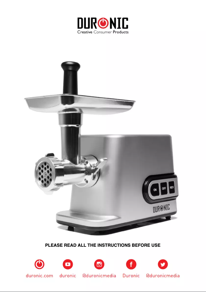 First page image of the manual for MG301