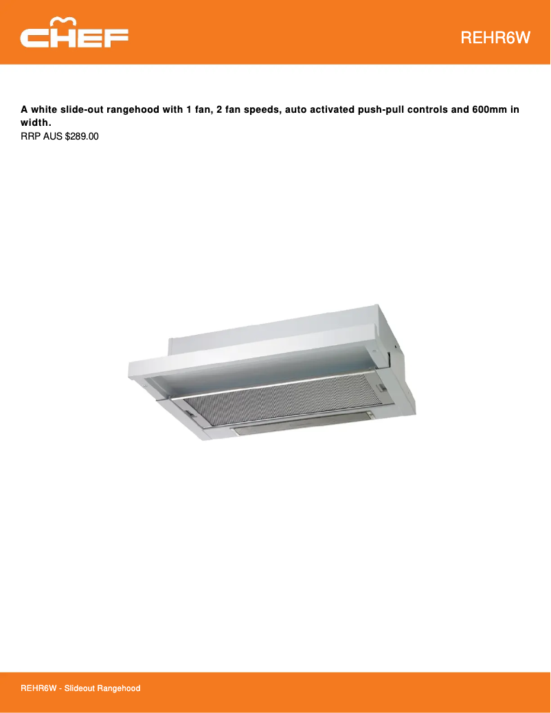 First page image of the manual for REHR6W