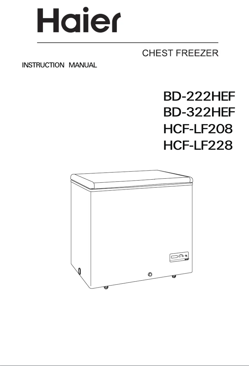 Page 1 of the manual User Manual Haier HCF-LF208