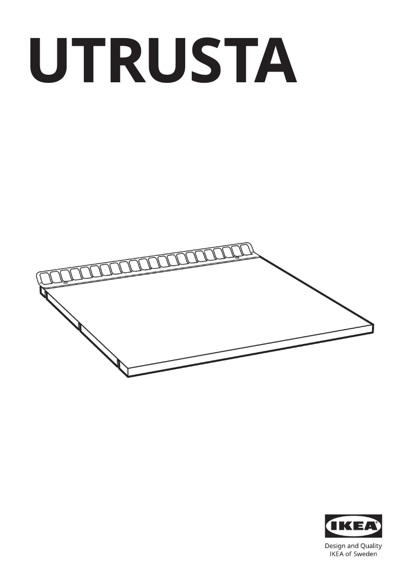 Page 1 of the manual User Manual Ikea UTRUSTA 102.135.72