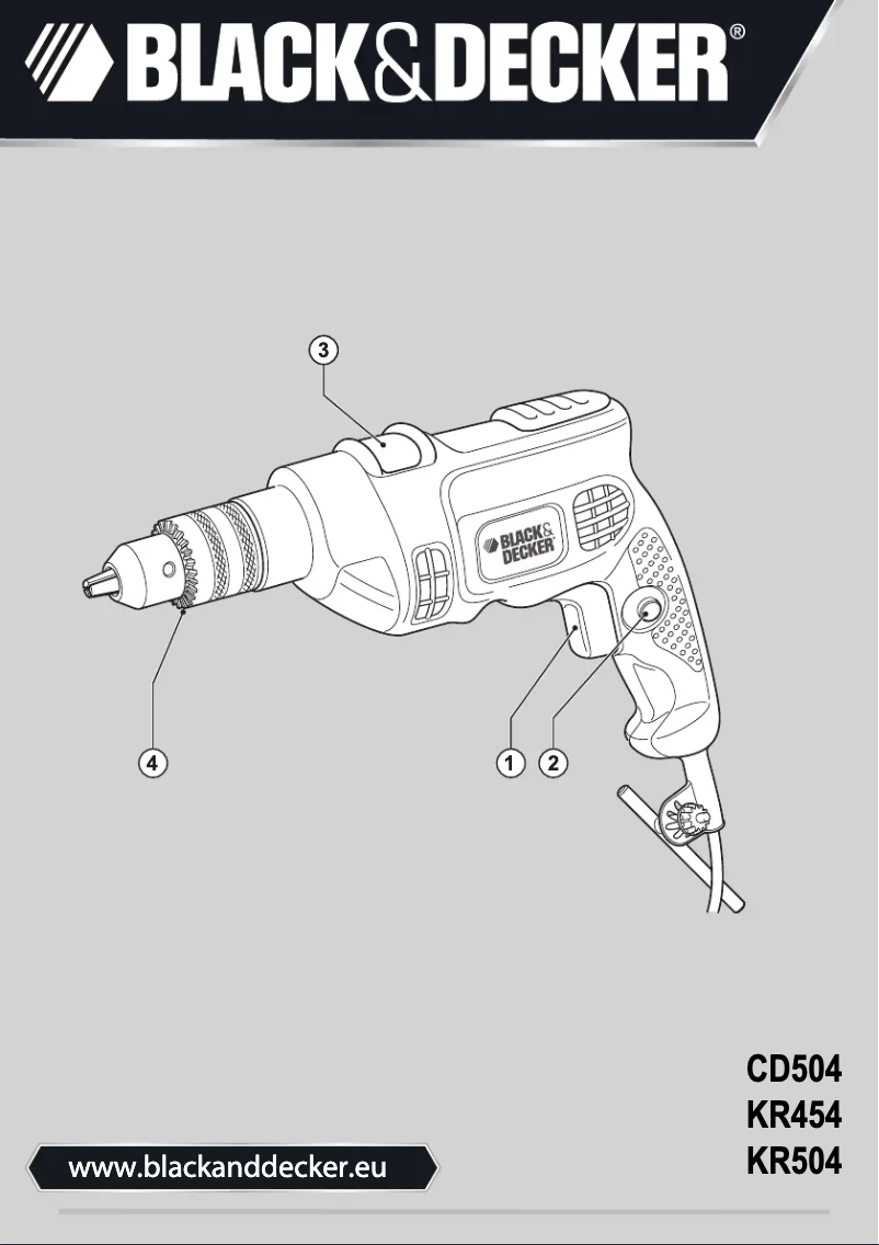 First page image of the manual for CD504