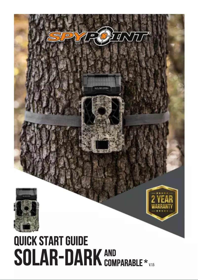 First page image of the manual for Solar-Dark