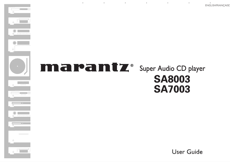 First page image of the manual for SA7003/ZWA