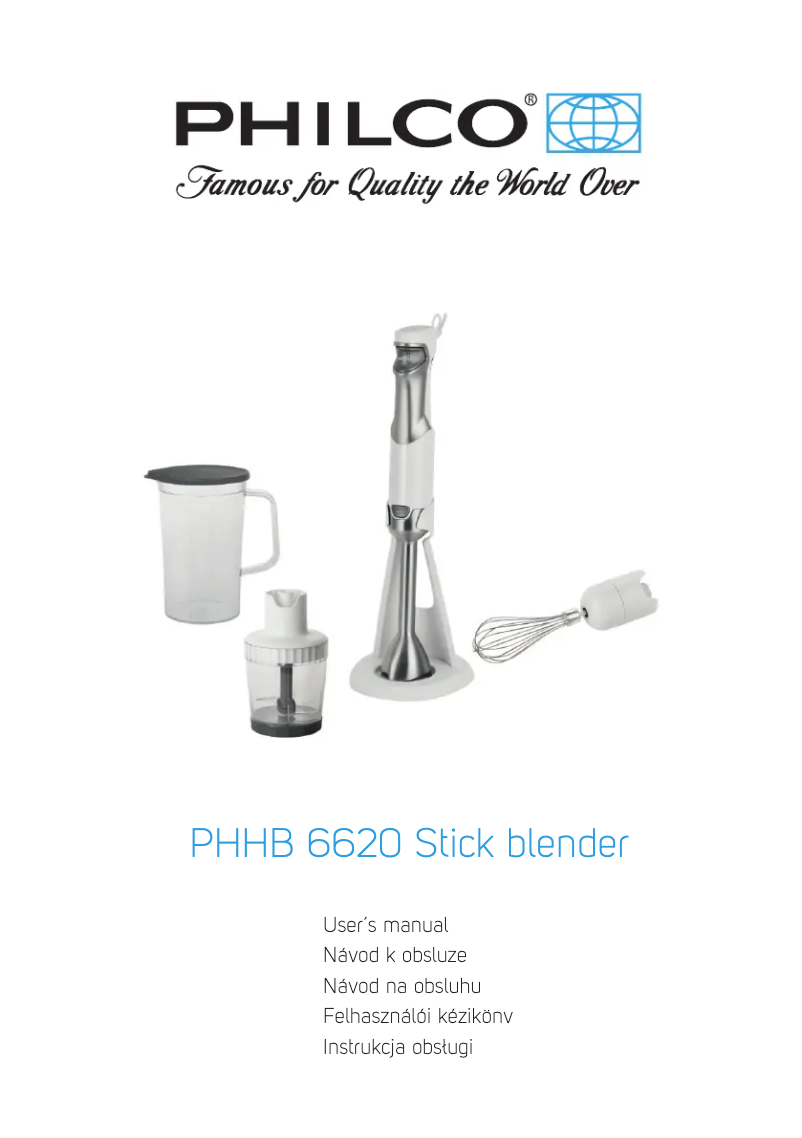 Page 1 of the manual User Manual Philco PHHB 6620