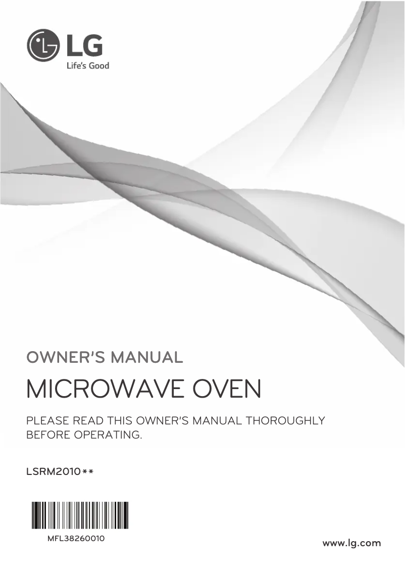 First page image of the manual for LSRM2010ST
