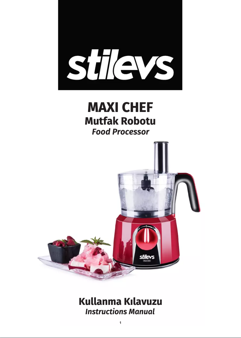 Page 1 of the manual User Manual Stilevs Maxi Chef