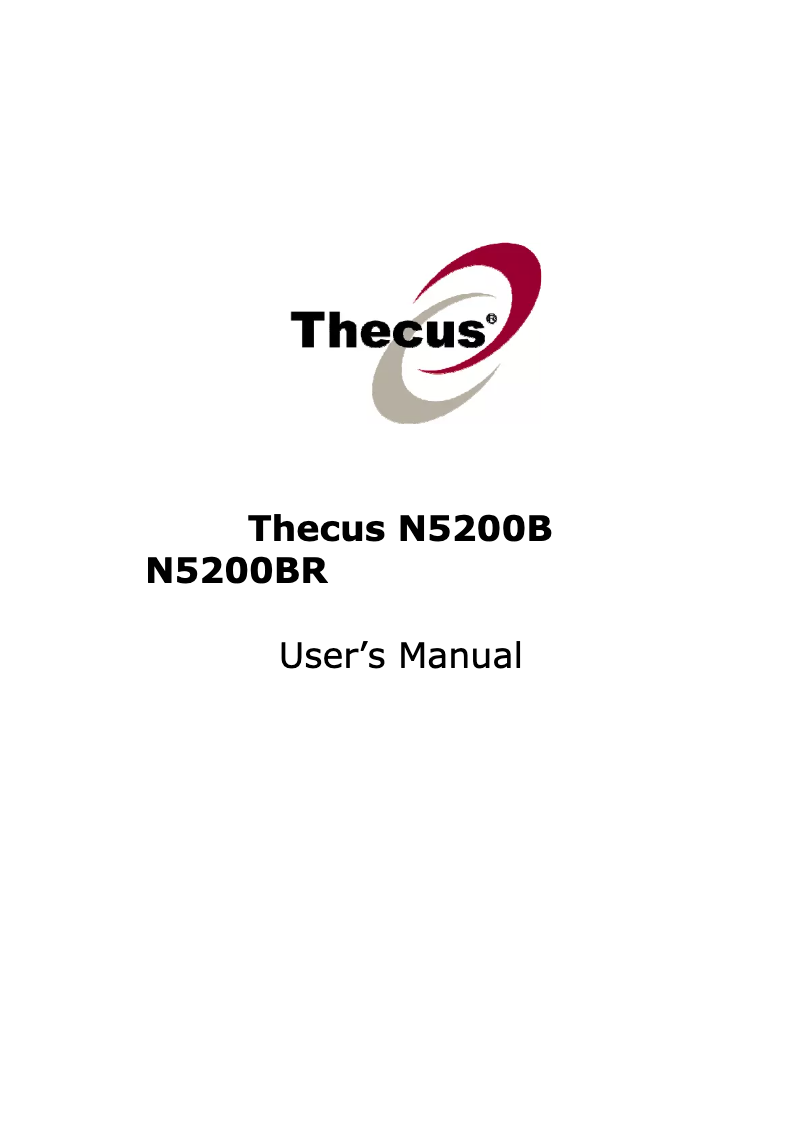 First page image of the manual for N5200BR