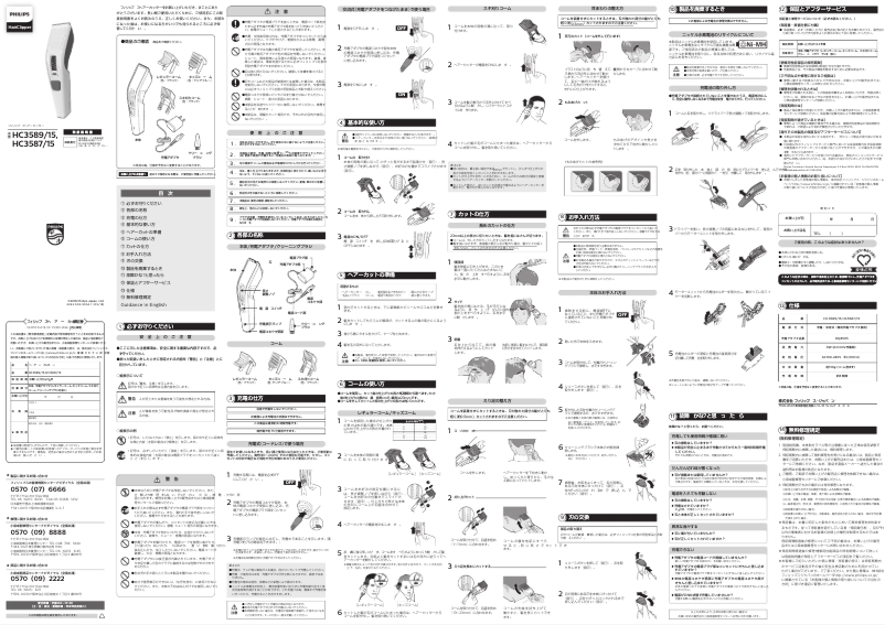 Page 1 de la notice Manuel utilisateur Philips Series 3000 HC3587