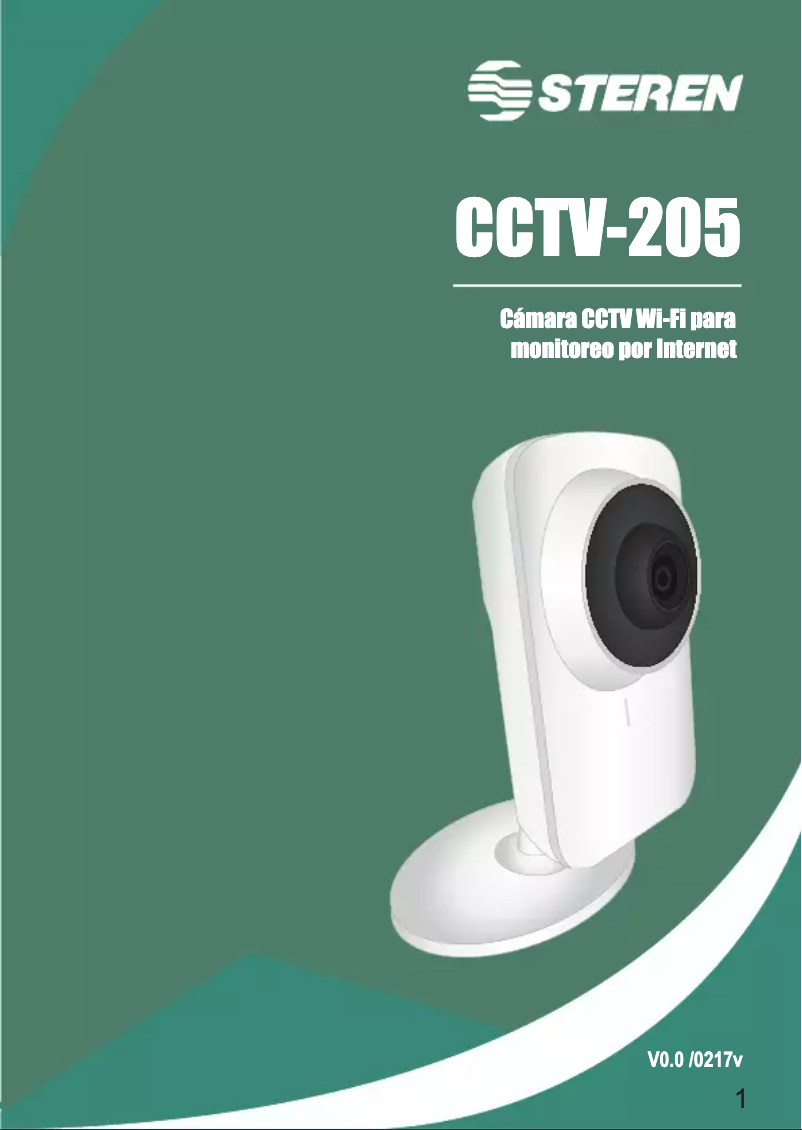 First page image of the manual for CCTV-205