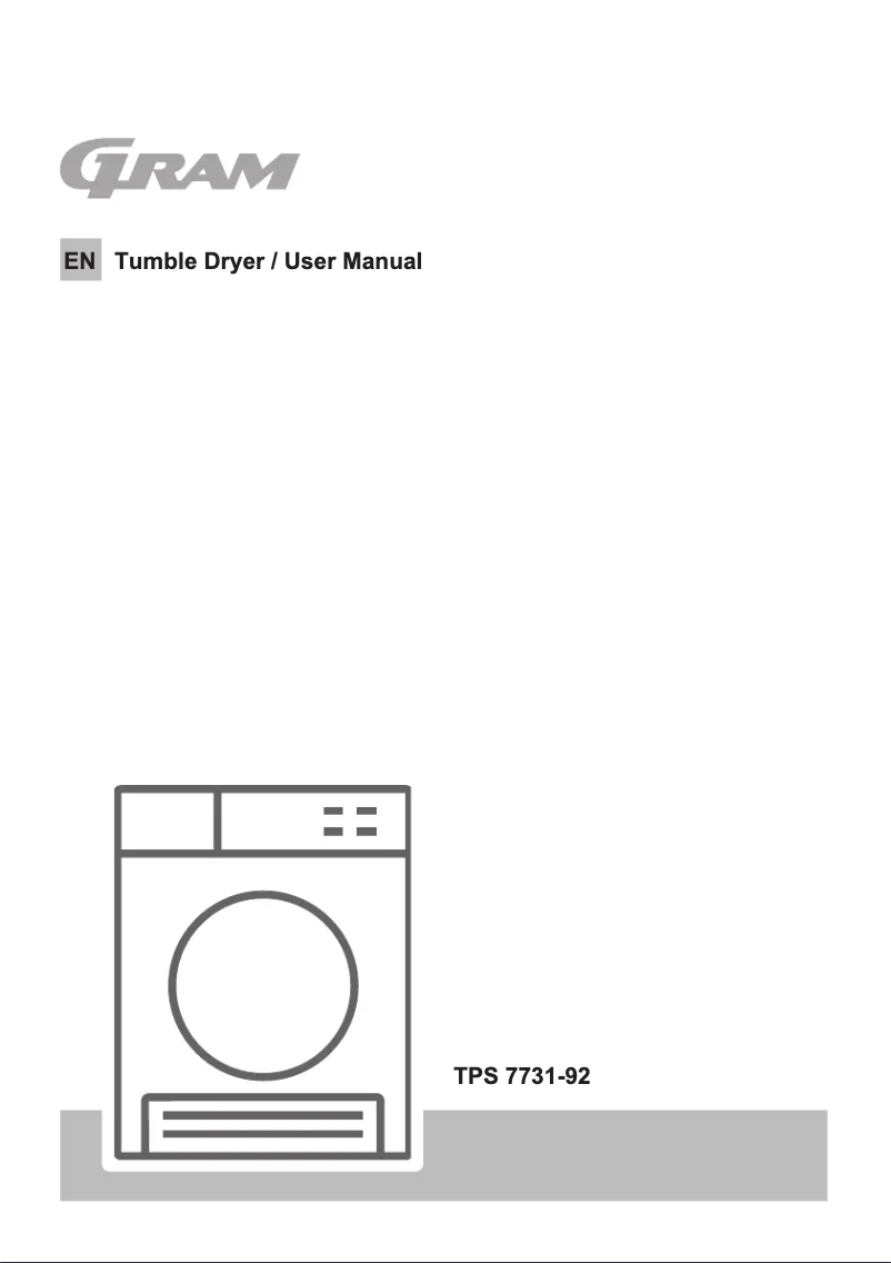 Page 1 of the manual User Manual Gram TPS 7731-92