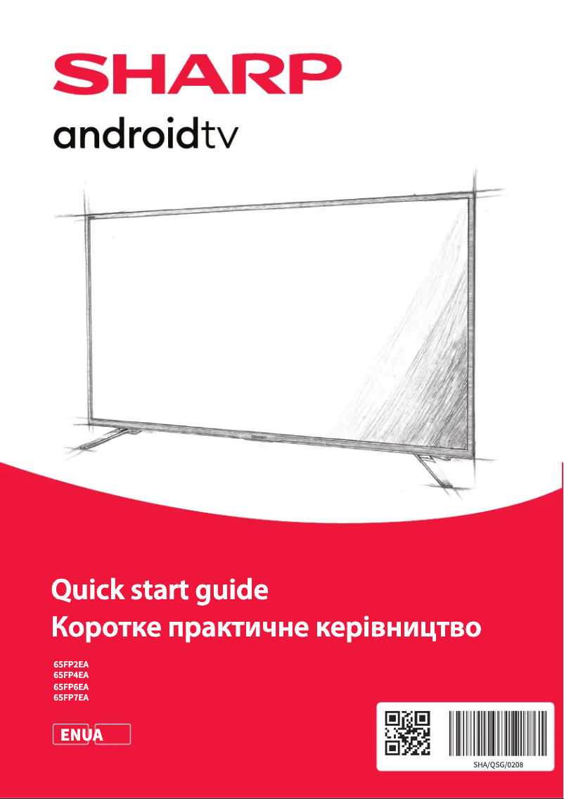 Page 1 of the manual User Manual Sharp 65FP6EA