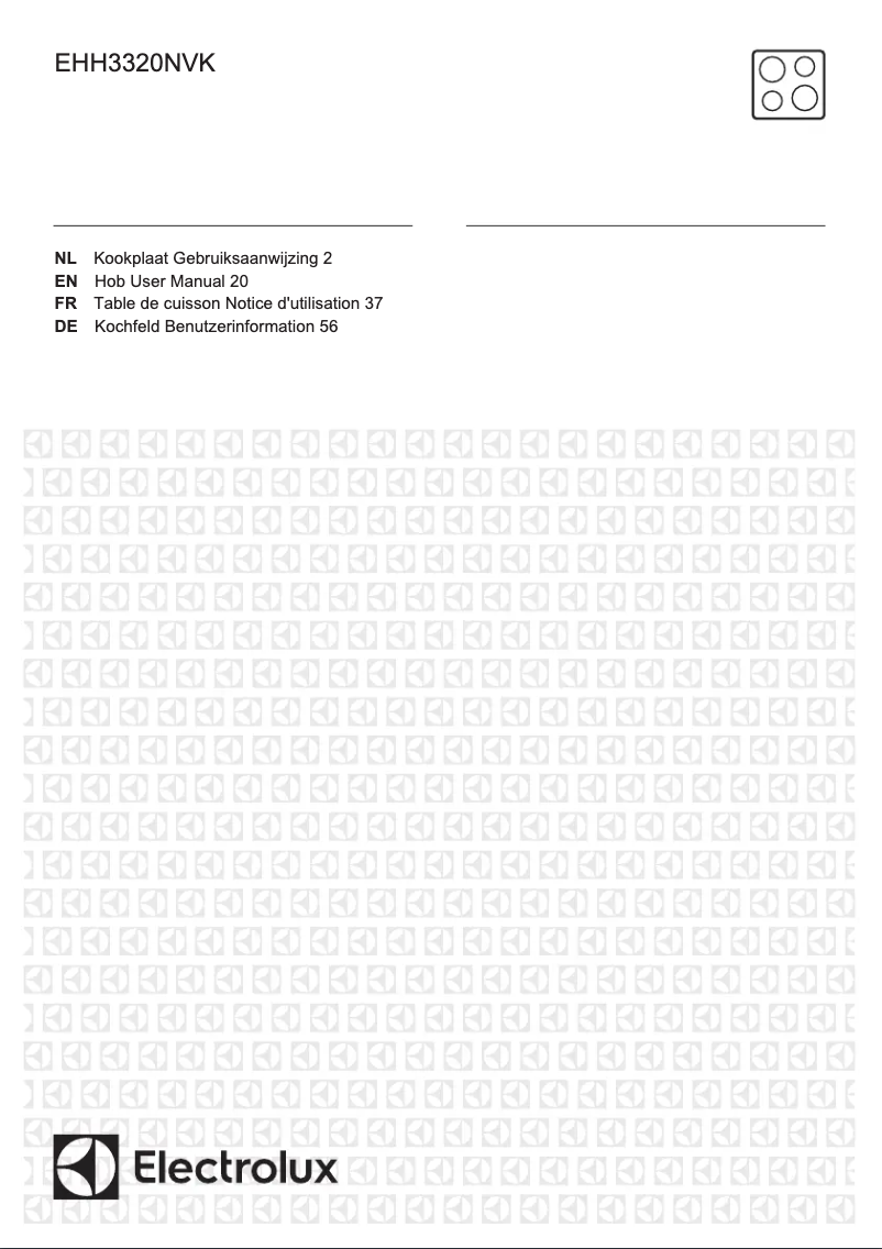 Page 1 of the manual User Manual Electrolux EHH3320NVK