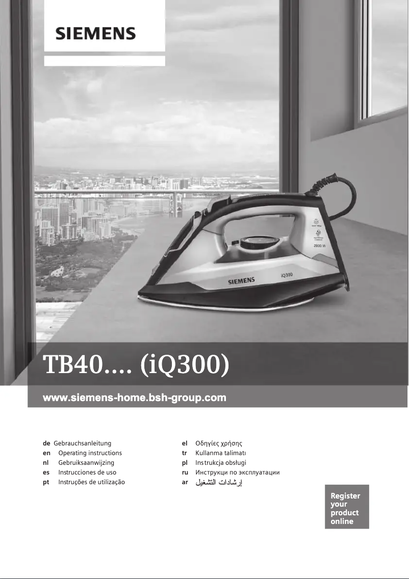 Page 1 of the manual User Manual Siemens TB402810