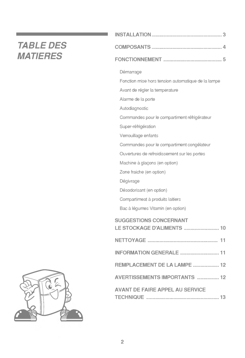 First page image of the manual for GR-S652QLQ