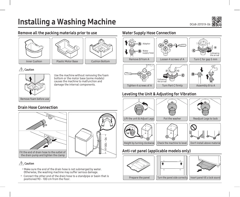 First page image of the manual for WA12A8376GV
