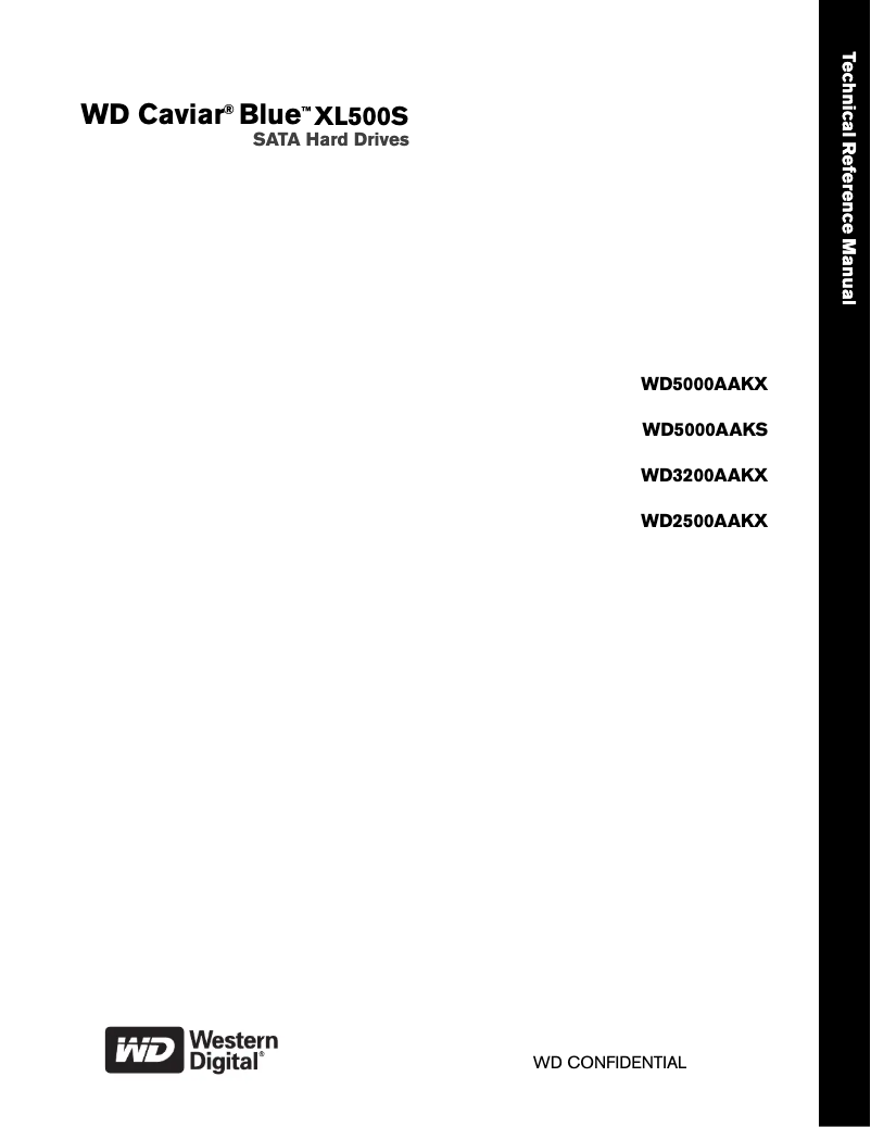 Page 1 of the manual User Manual Western Digital Blue