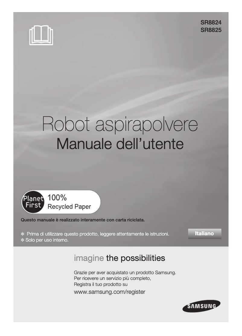 Page 1 of the manual User Manual Samsung SR8824