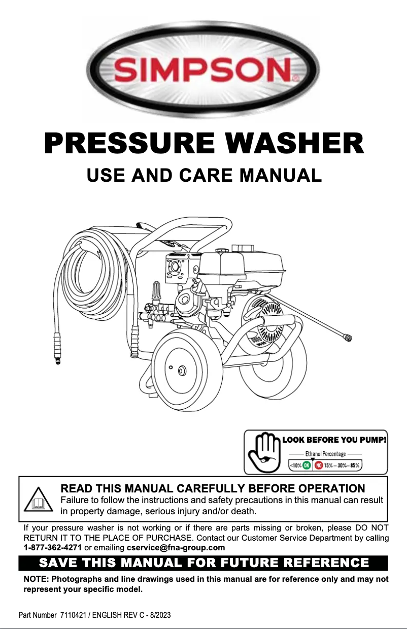 First page image of the manual for Pro Series PS61375